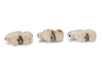 Collection of Alaskan Carved Walrus Ivory