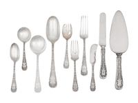 A Mauser Sheraton Silver Flatware Service