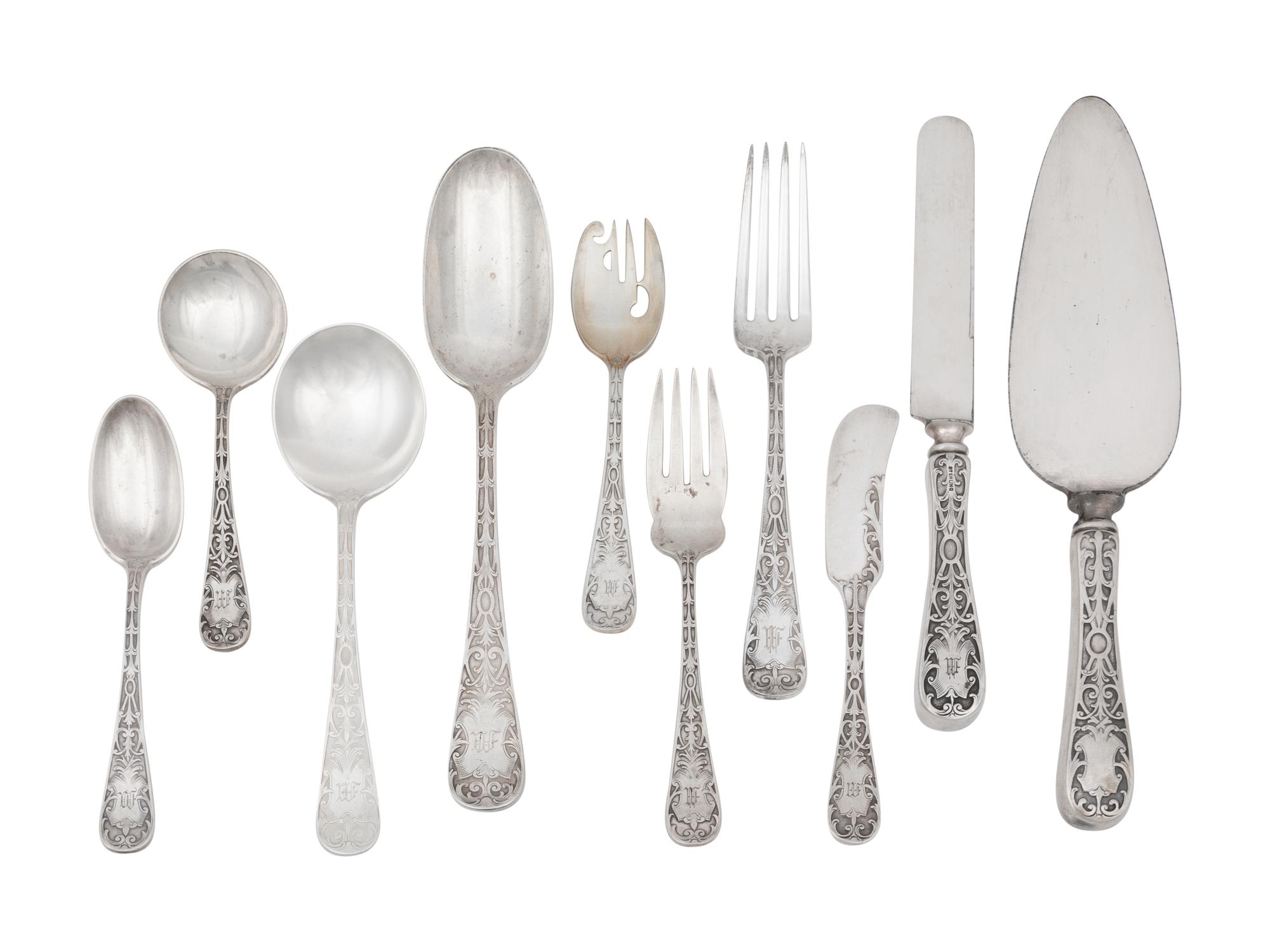 A Mauser Sheraton Silver Flatware Service