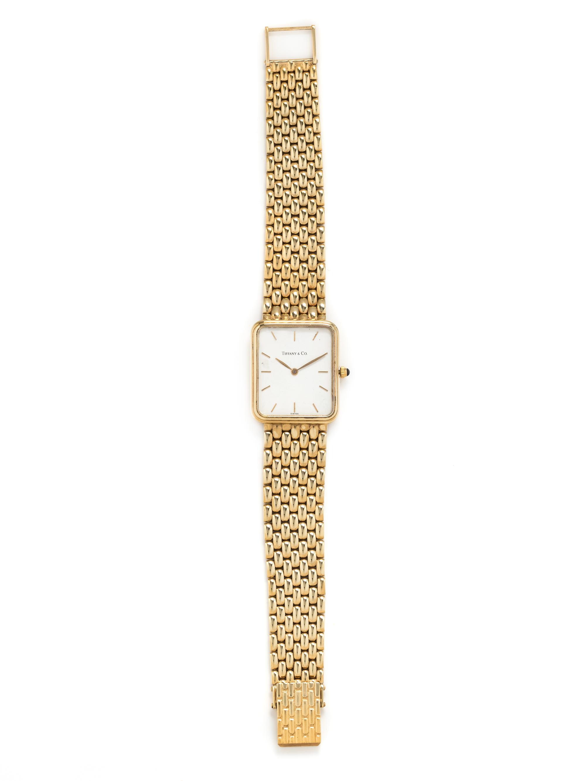 TIFFANY & CO., 14K YELLOW GOLD WRISTWATCH