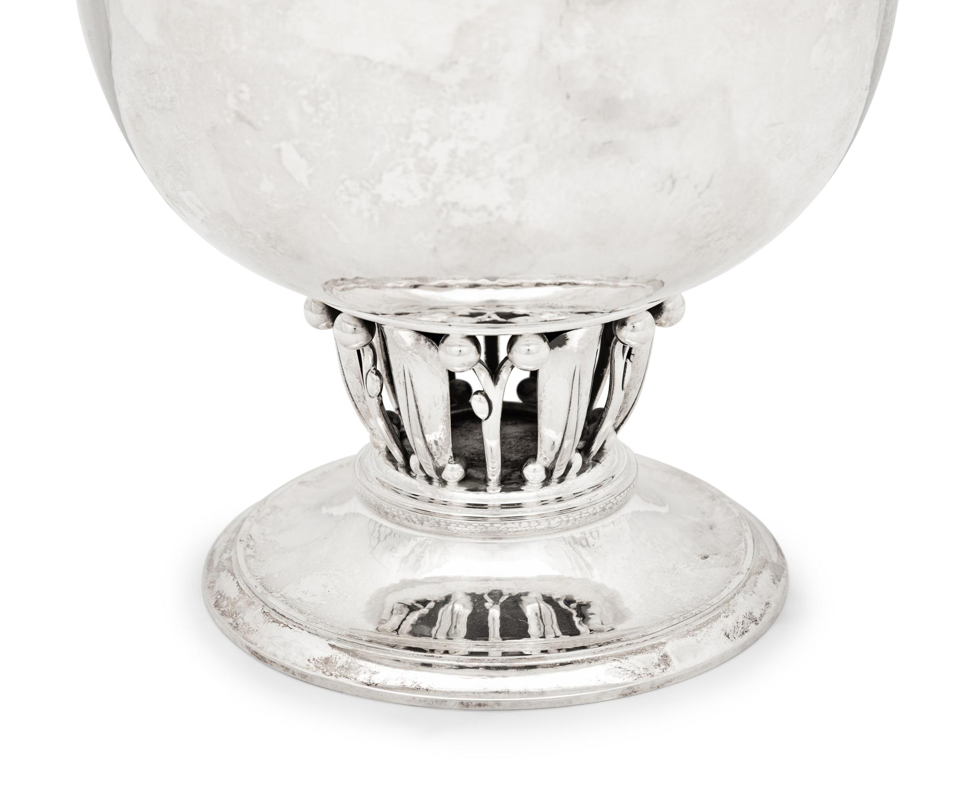 A Georg Jensen Silver Footed Centerpiece Bowl