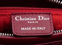 Christian Dior Red Leather Cannage Small Lady Dior Bag, 2008