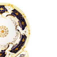 A Set of Six Davenport Porcelain Dessert Plates