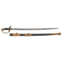 G.W. Simons & Bro. Retailed Collins Model 1850 Foot Officer's Sword Presented to Capt. Joseph Vaughan - 106th PA Volunteers