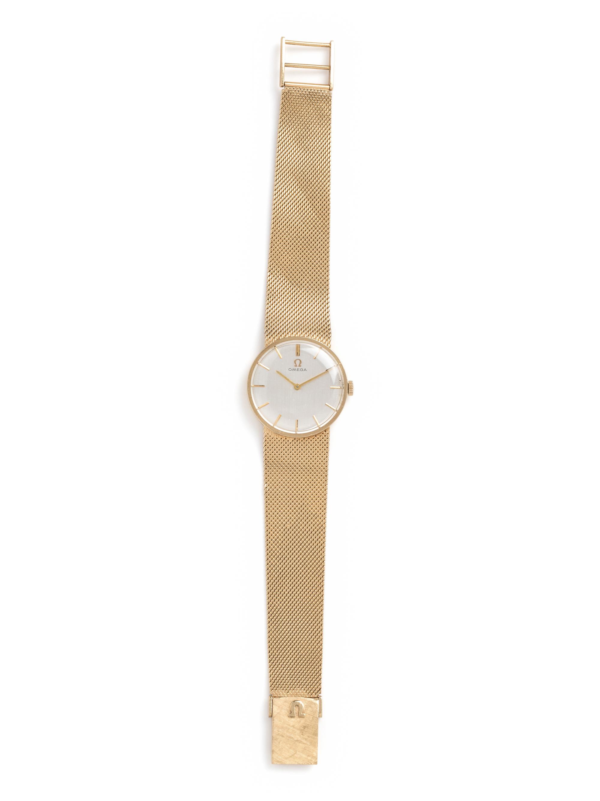 OMEGA, 14K YELLOW GOLD WRISTWATCH