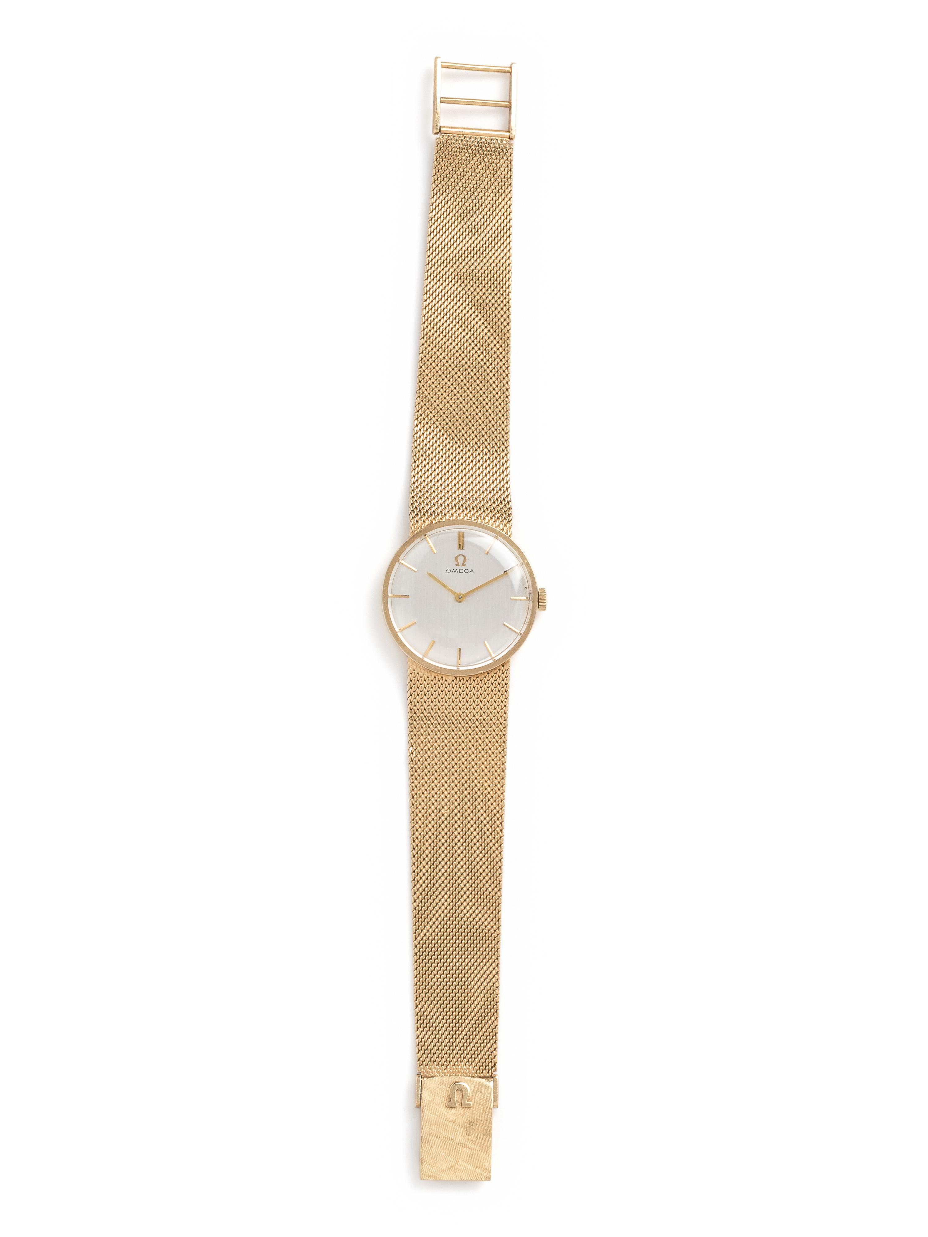 OMEGA, 14K YELLOW GOLD WRISTWATCH