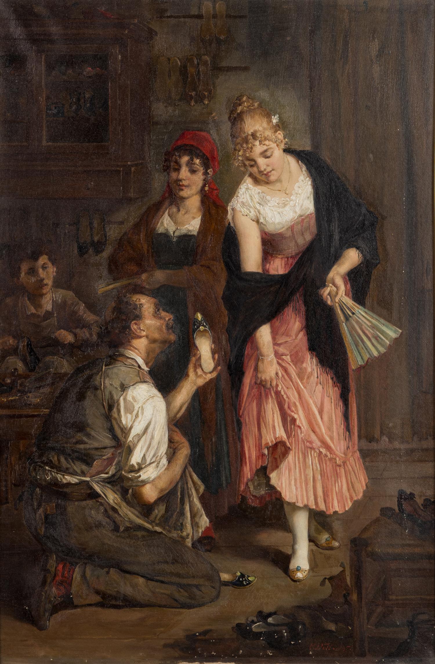 At the Cobbler's , 1895