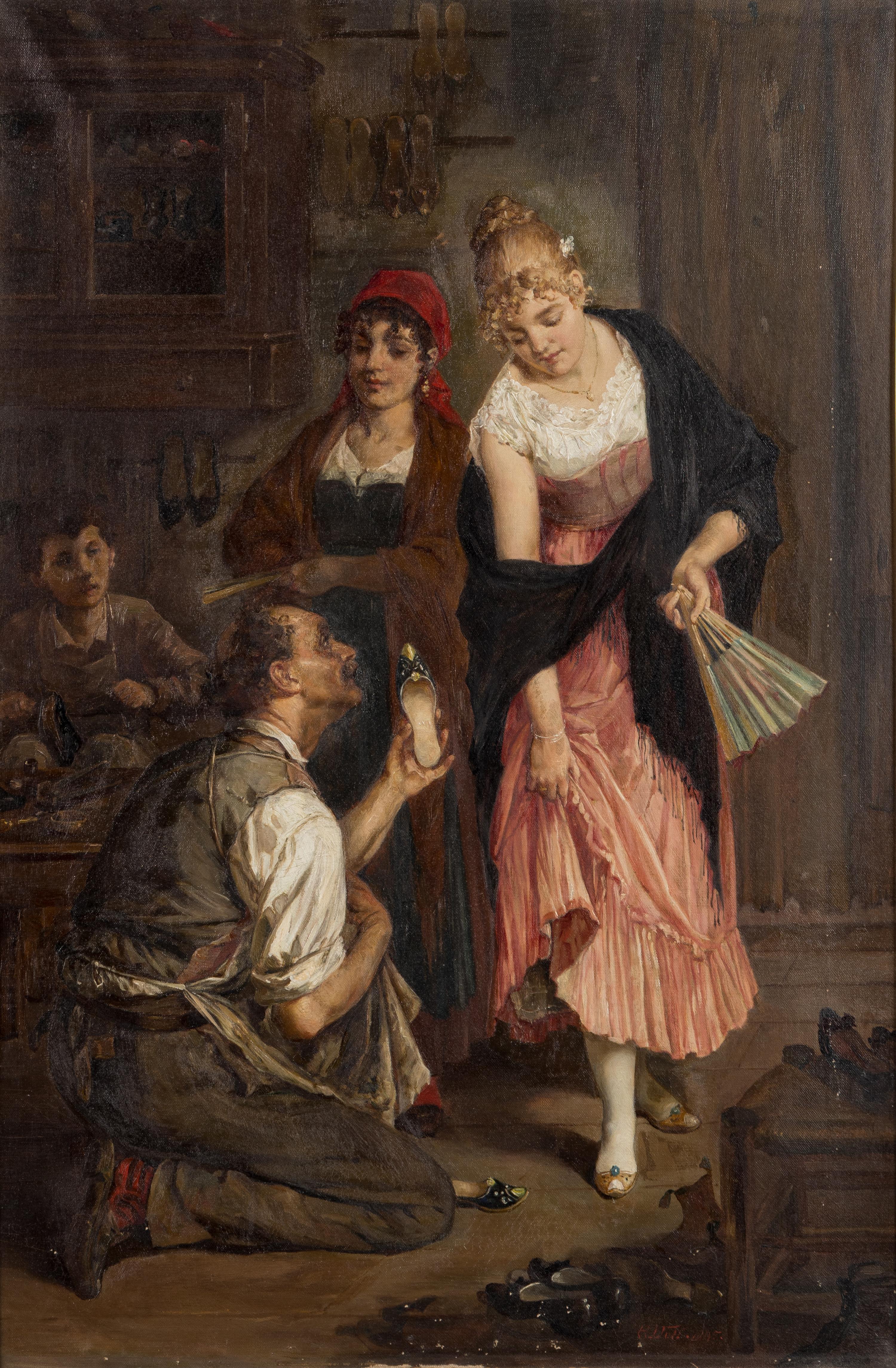 At the Cobbler's , 1895