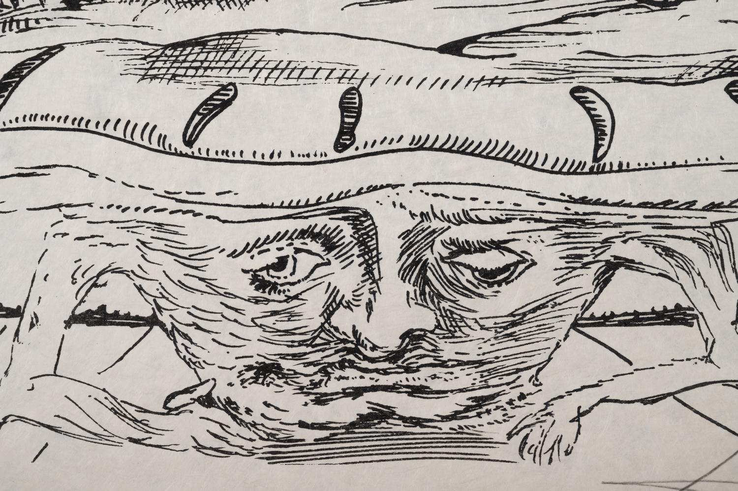 One plate from Les Songes Drôlatiques de Pantagruel