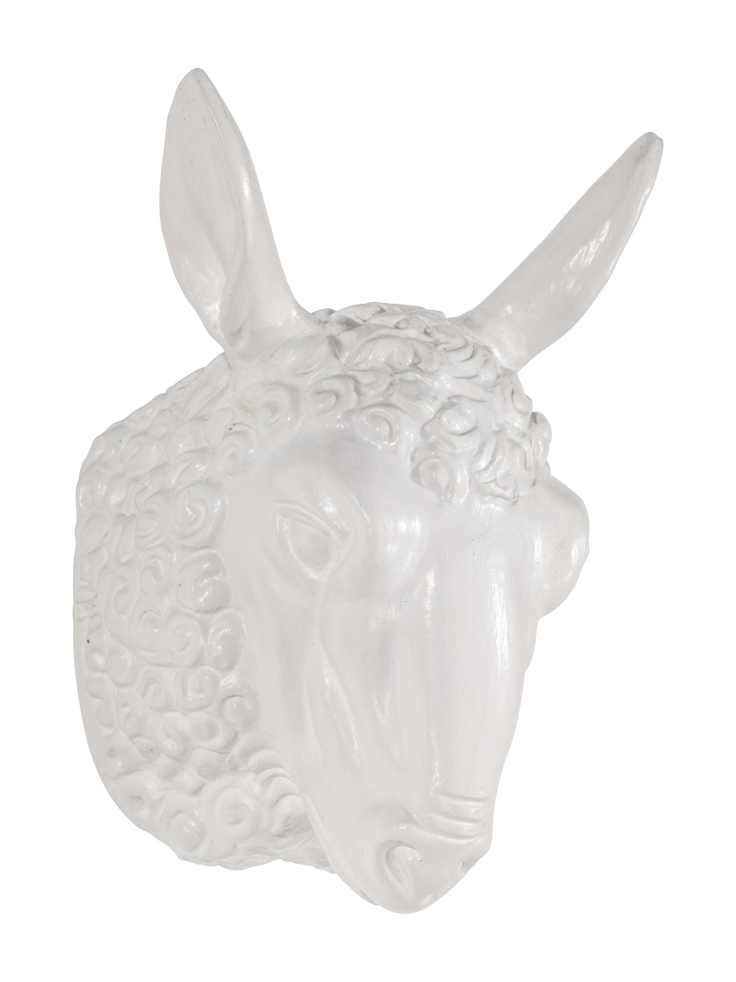 A Group of Three Ceramic Butcher's Shop Shoulder Mounts
