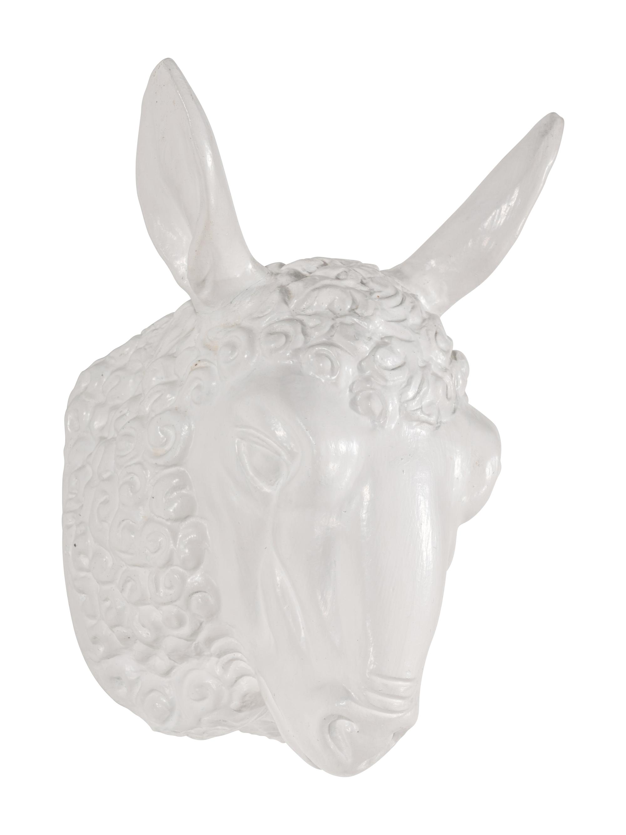 A Group of Three Ceramic Butcher's Shop Shoulder Mounts