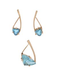 COLLECTION OF AQUAMARINE JEWELRY
