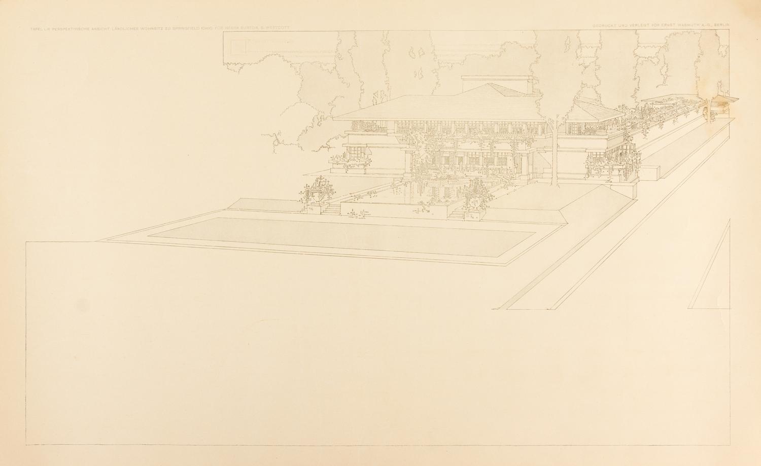 Frank Lloyd Wright Wasmuth Portfolio Print