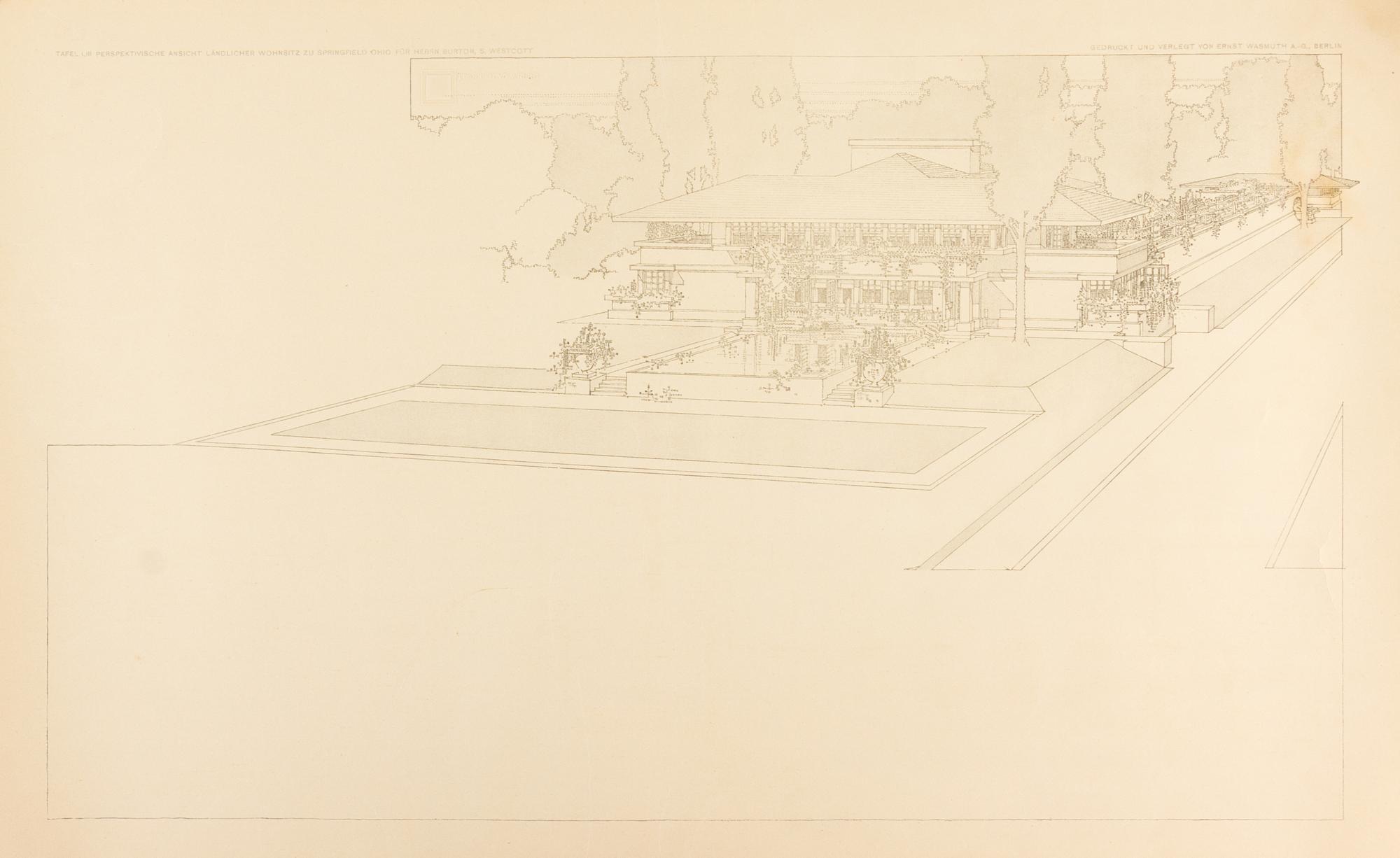 Frank Lloyd Wright Wasmuth Portfolio Print