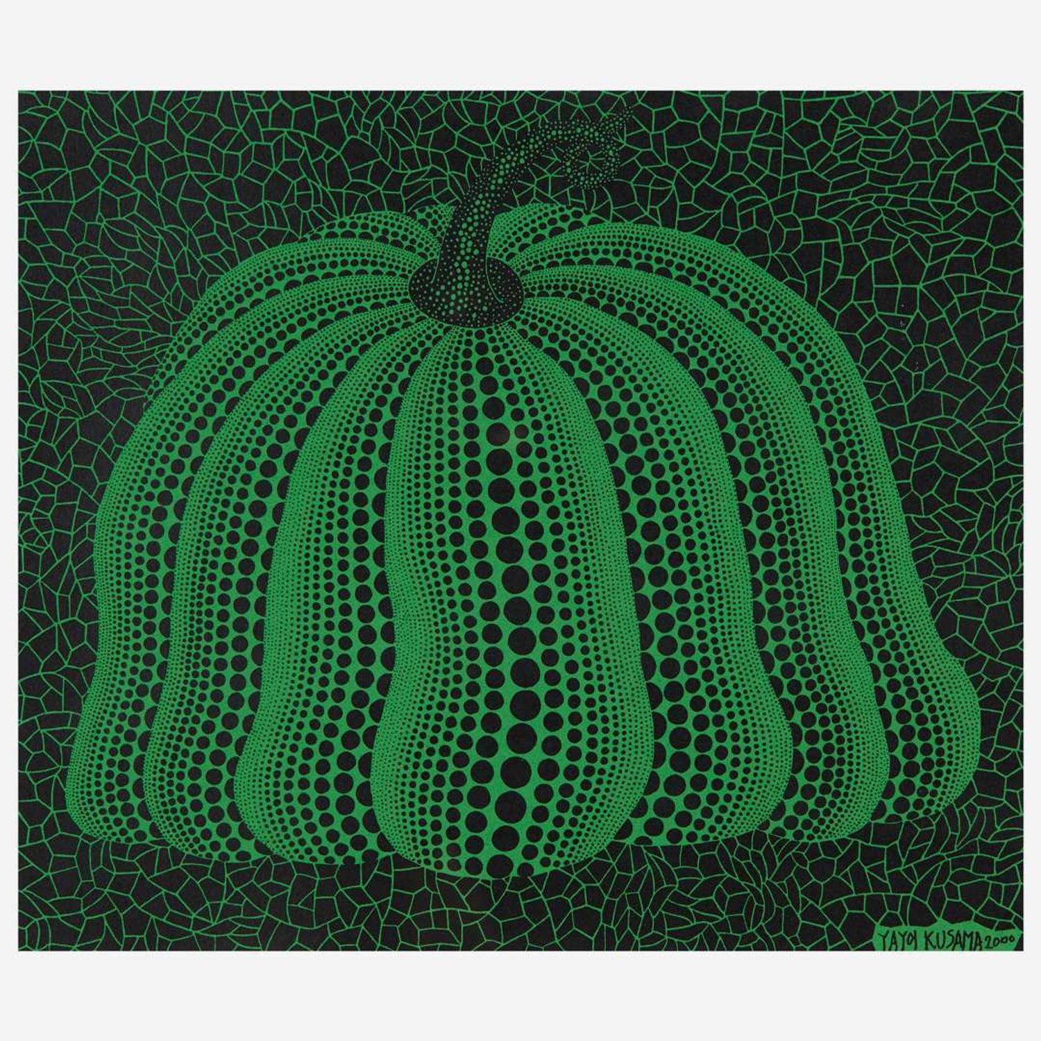 Yayoi Kusama (Japanese, b. 1929) Pumpkin 2000 (Green)