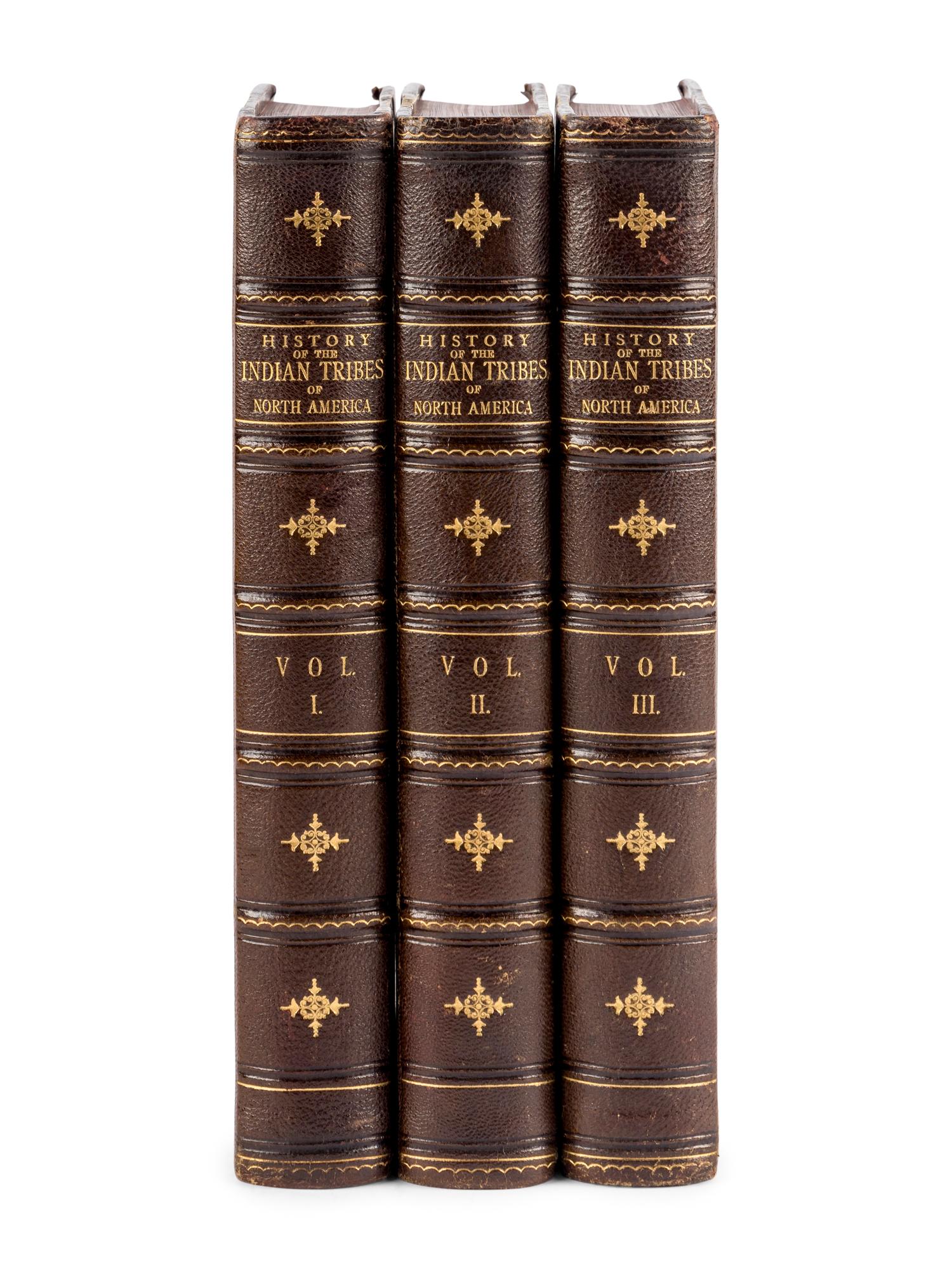 MCKENNEY, Thomas Loraine (1785-1859) and HALL, James (1793-1868). History of the Indian Tribes of North America. Philadelphia: J. T. Bowen, 1848-1850.