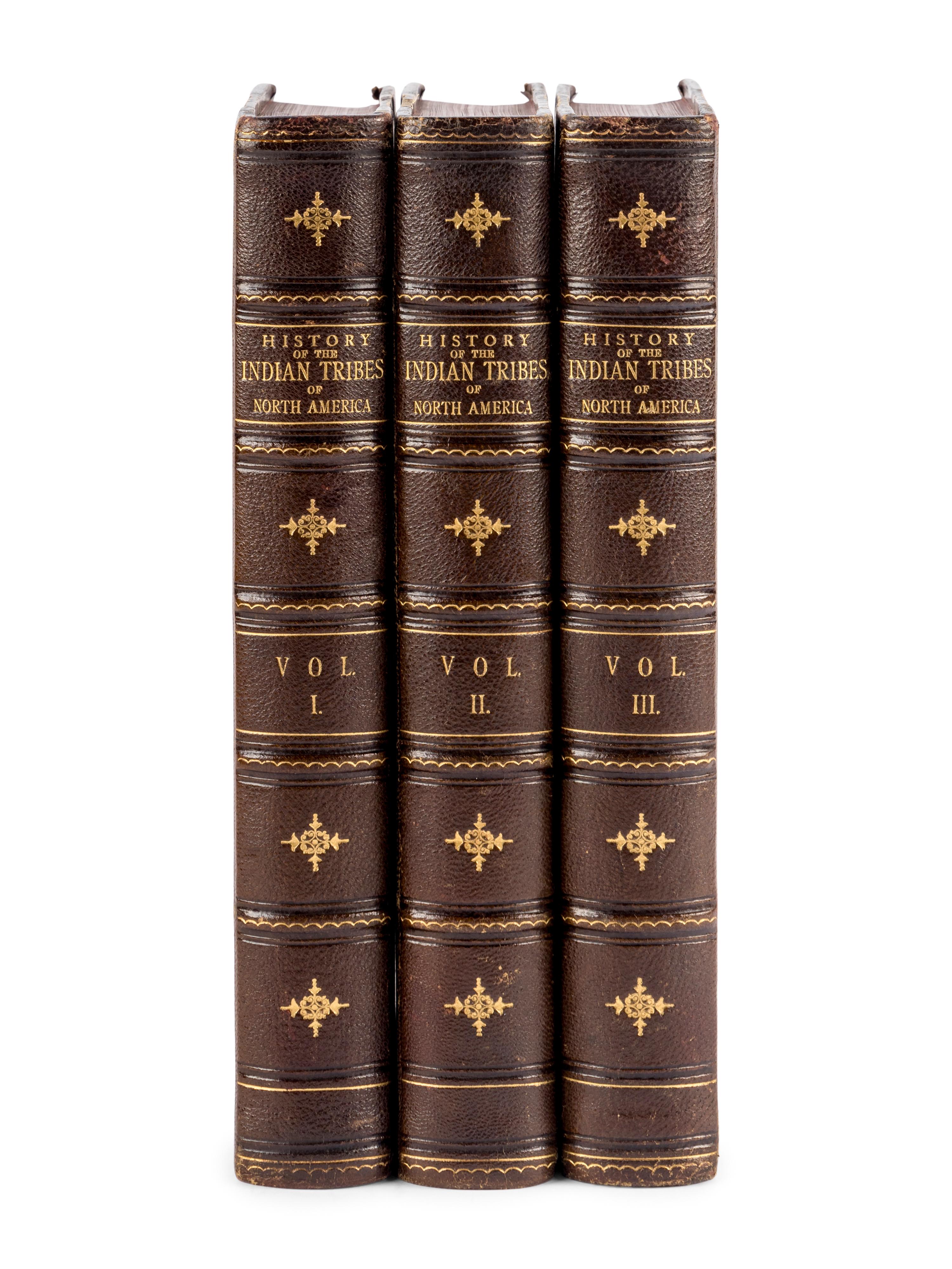 MCKENNEY, Thomas Loraine (1785-1859) and HALL, James (1793-1868). History of the Indian Tribes of North America. Philadelphia: J. T. Bowen, 1848-1850.
