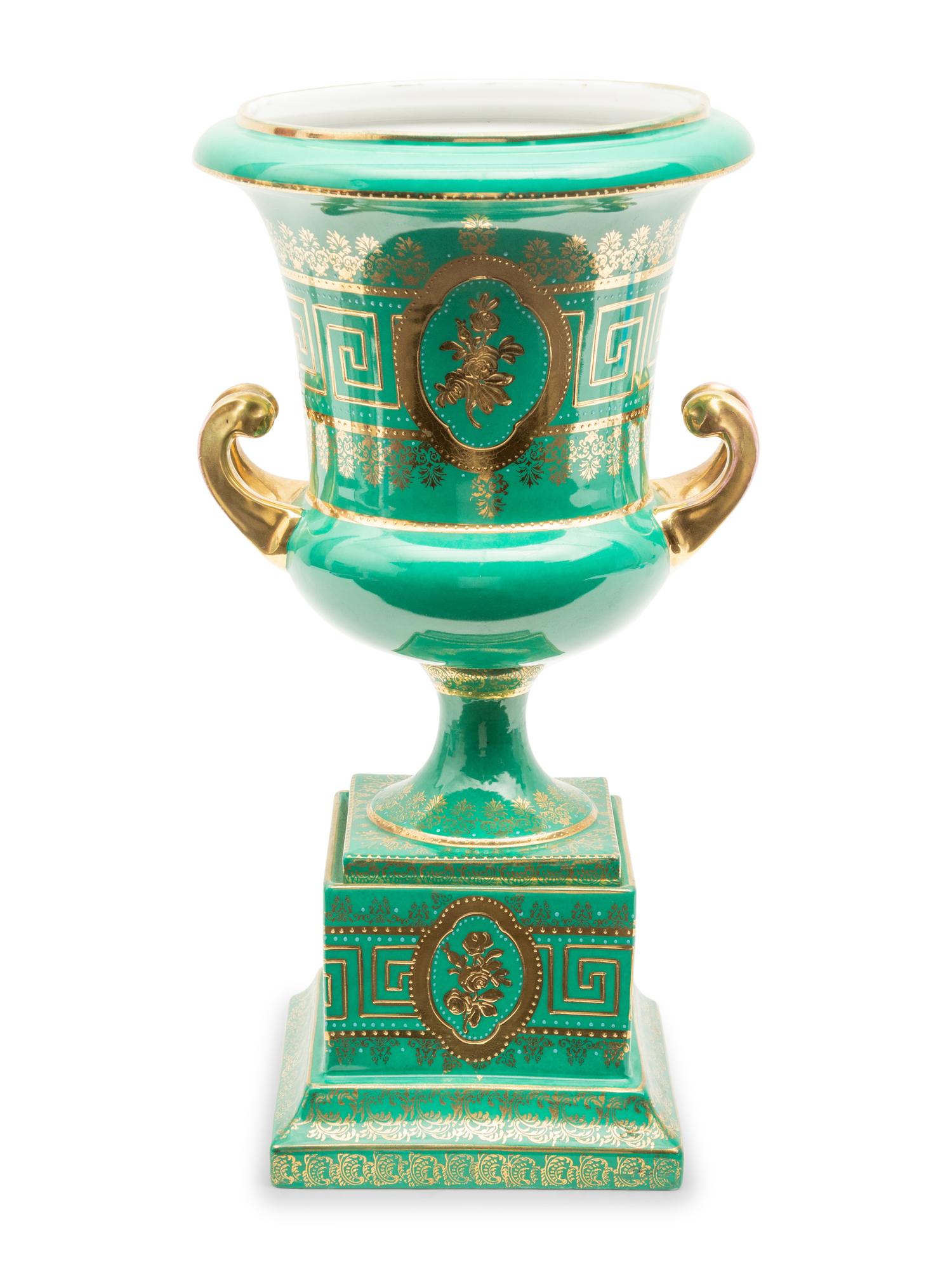 A Vienna Style Porcelain Urn