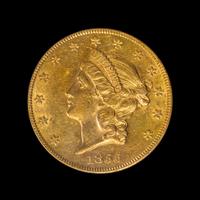 A United States 1855 Liberty Head $20 Gold Coin