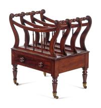 An Edwardian Mahogany Canterbury