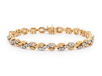 YELLOW GOLD AND DIAMOND BRACELET