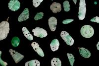 A Group of Chinese Jadeite Jewelry Pieces