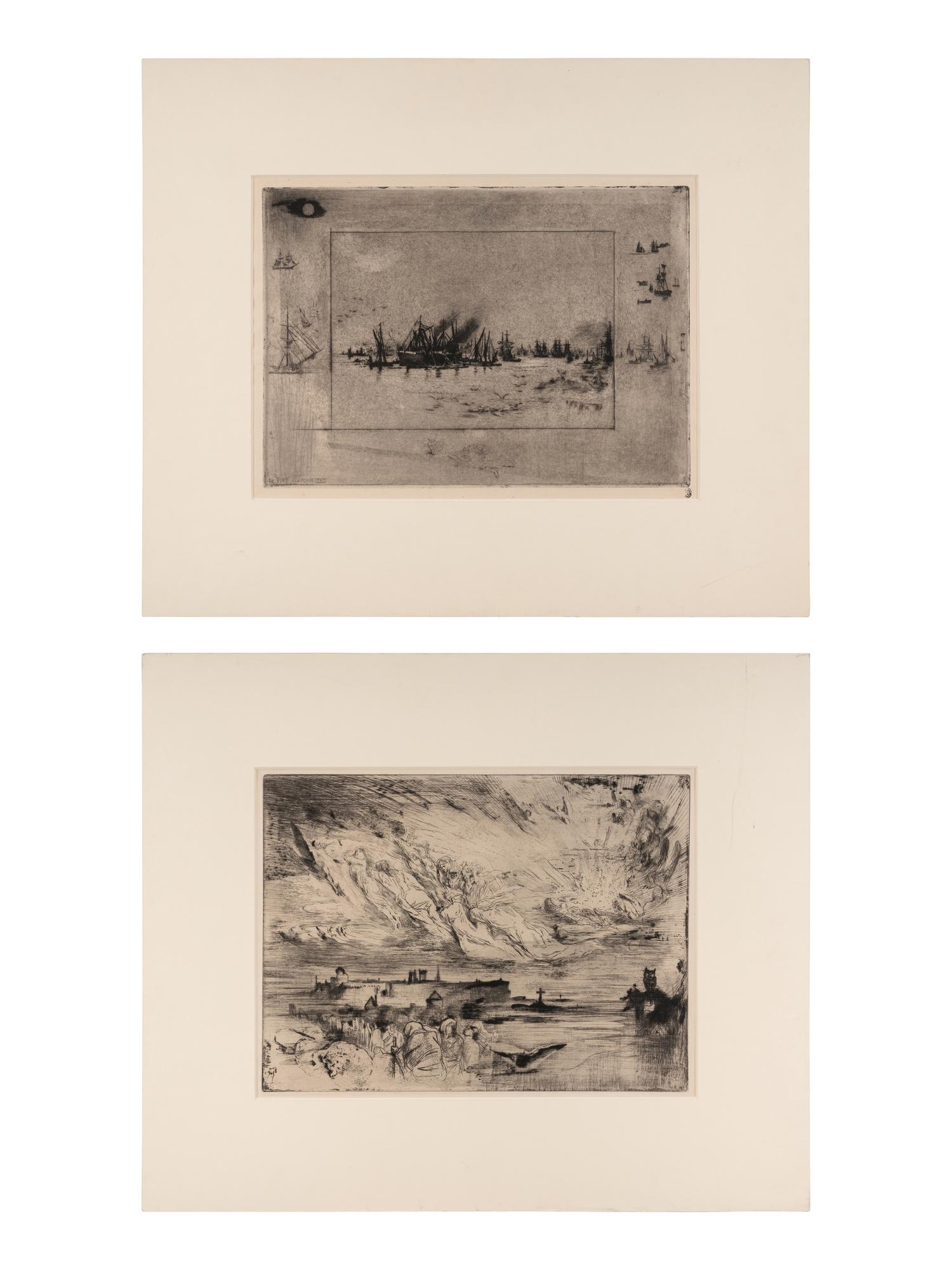 Les Esprits des Villes-Mortes and Le Port aux Mouettes (two works), 1886