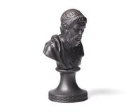 A Miniature Wedgwood and Bentley Black Basalt Bust of Pindar