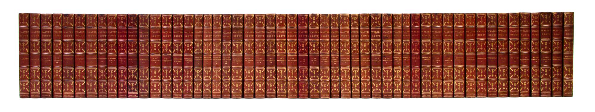 (COLLECTED WORKS) SCOTT, SIR WALTER. Complete Works. London, c. 1900. 52 vols. Limited.