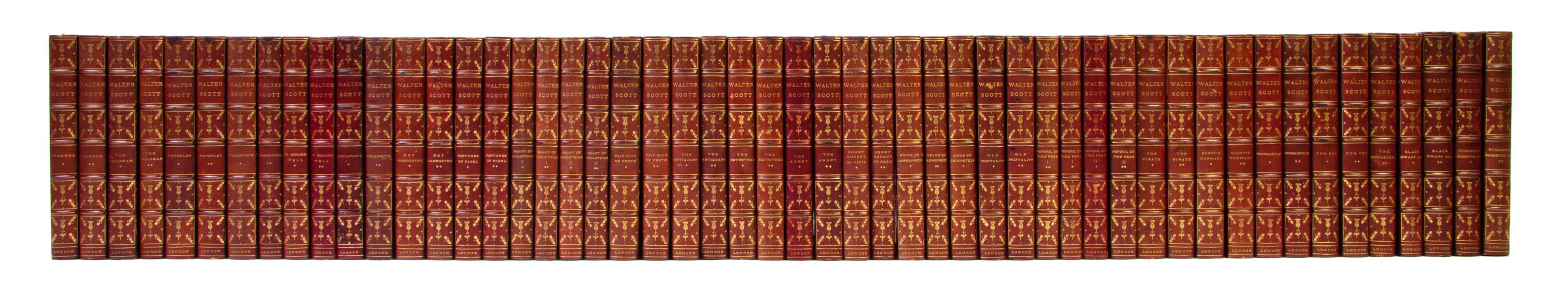 (COLLECTED WORKS) SCOTT, SIR WALTER. Complete Works. London, c. 1900. 52 vols. Limited.