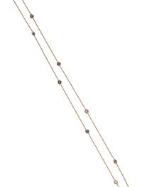 YELLOW GOLD AND MULTIGEM STATION NECKLACE