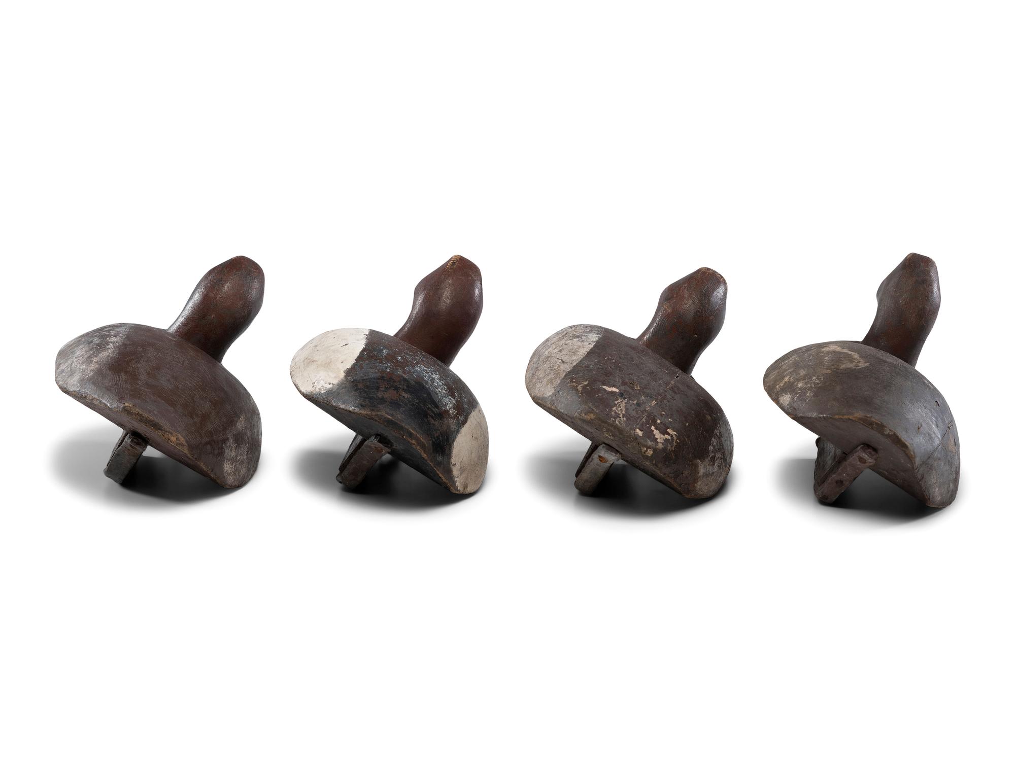 Four Carved and Painted Wood Duck Decoys