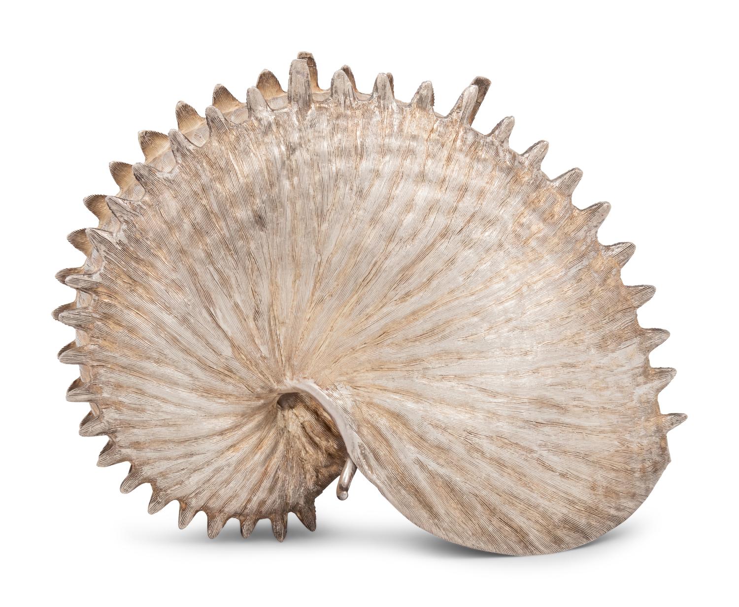 A Mexican Silver Shell-Form Table Ornament