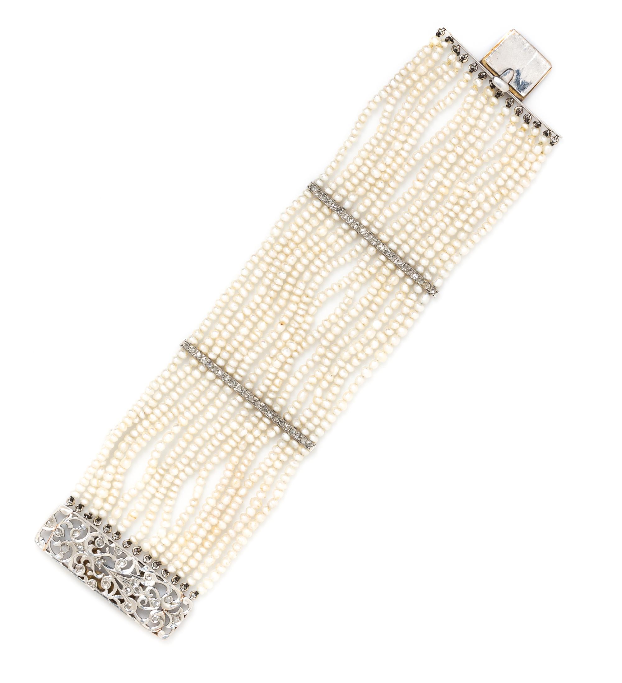 A Collection of Antique Diamond and Seed Pearl Jewelry, 45.20 dwts.