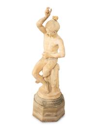 A Terracotta Sculpture of Tahitian Boy