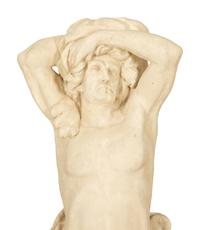 A Monumental Pair of Cast Resin Greek Sentries — 20th Century