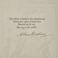 [Children's & Illustrated] [Rackham, Arthur] Andersen, Hans (Christian) Fairy Tales