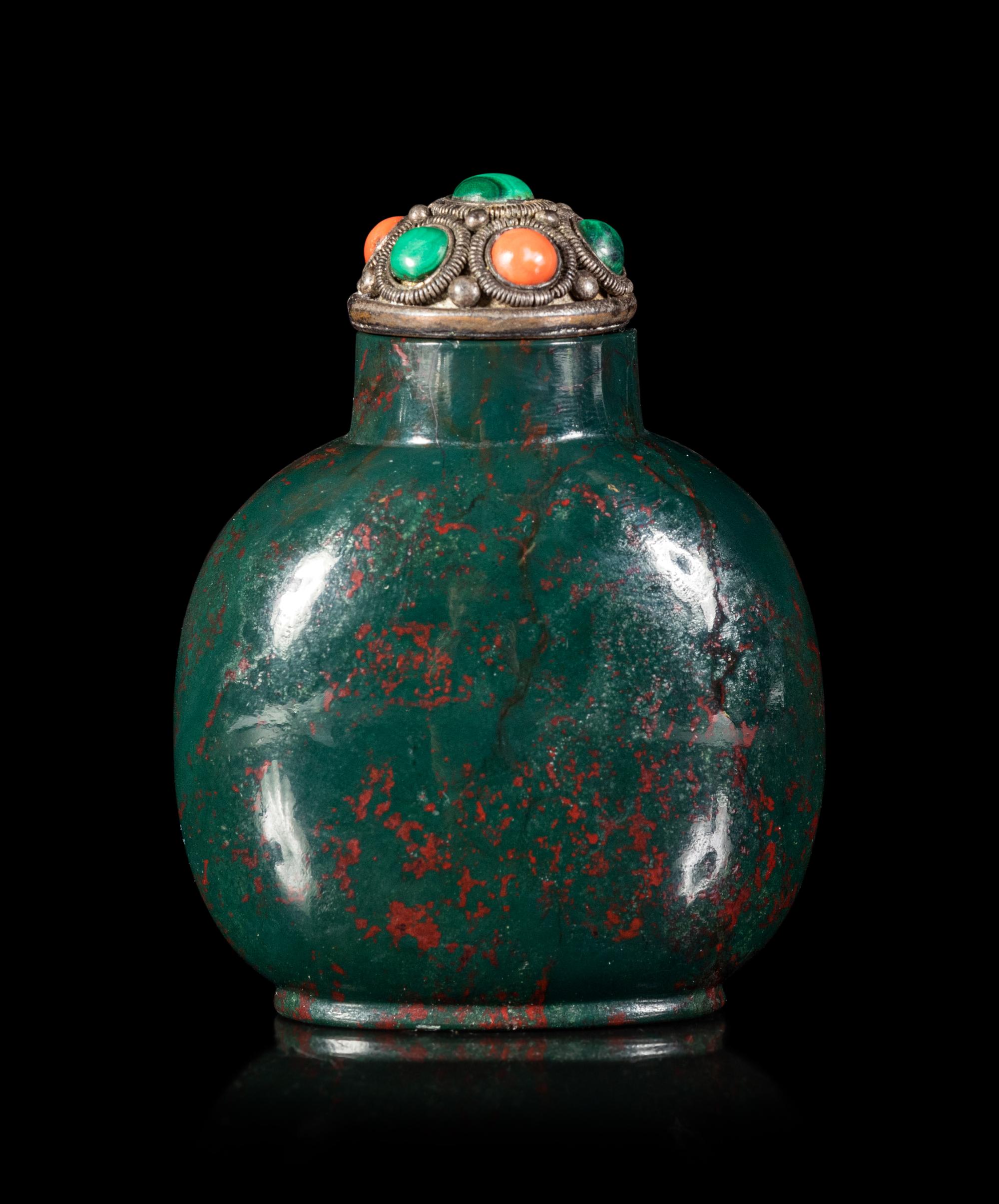 A Blood Stone Snuff Bottle
