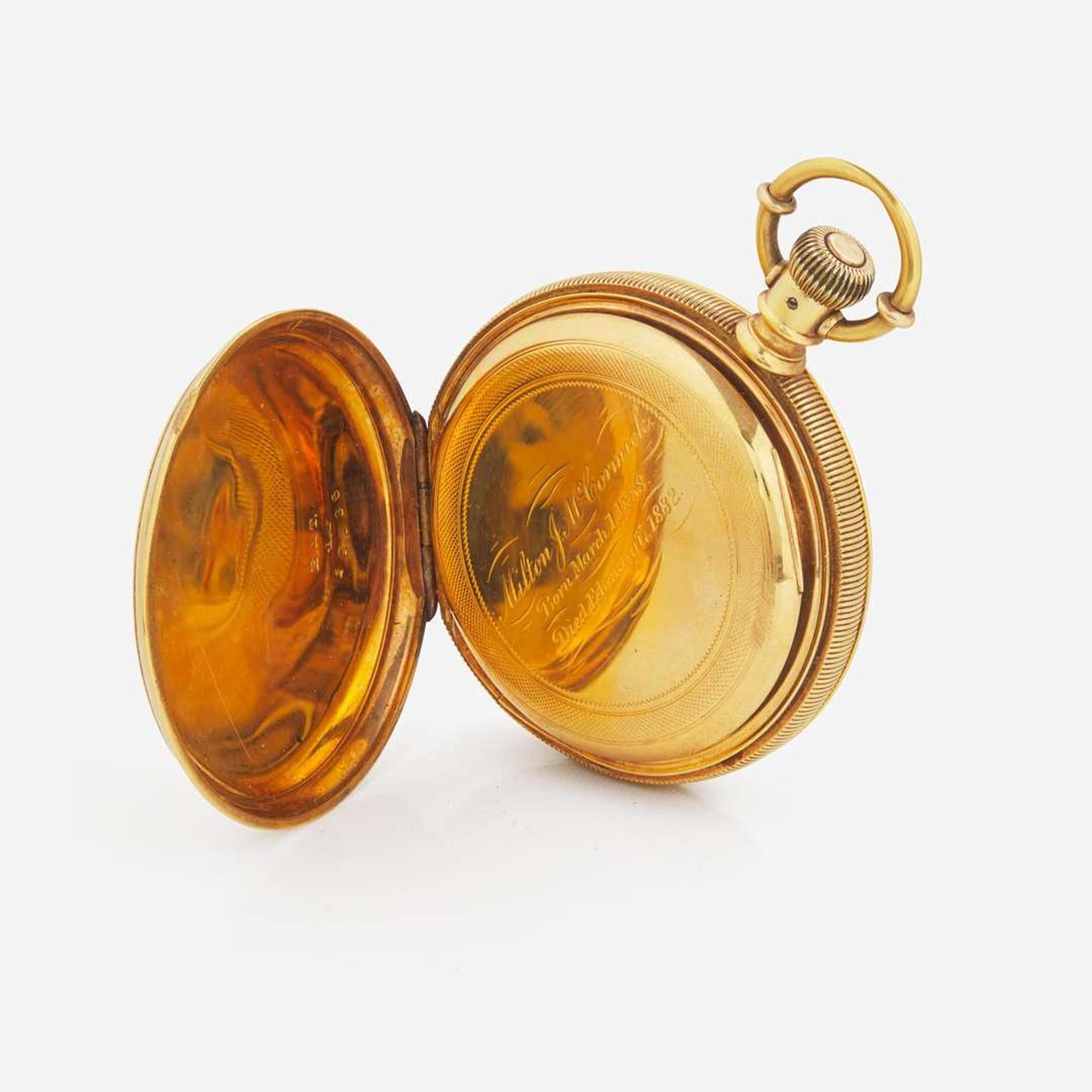 An 18K Yellow Gold A.W. Co. Waltham Pocket Watch c.1880