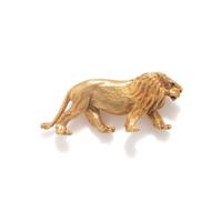 TIFFANY & CO., YELLOW GOLD LION BROOCH