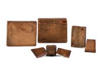 A Group of Wooden Biscuit or Cookie Molds