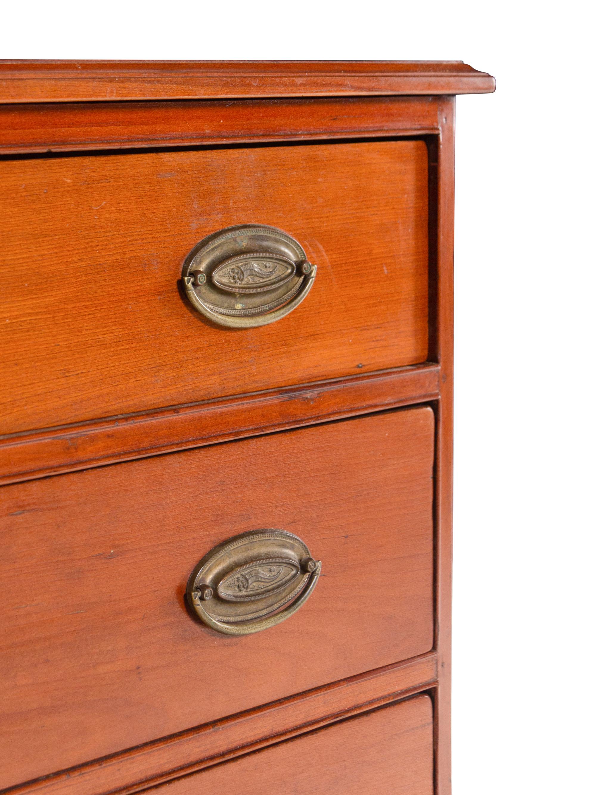 A Chippendale Cherrywood Chest of Drawers
