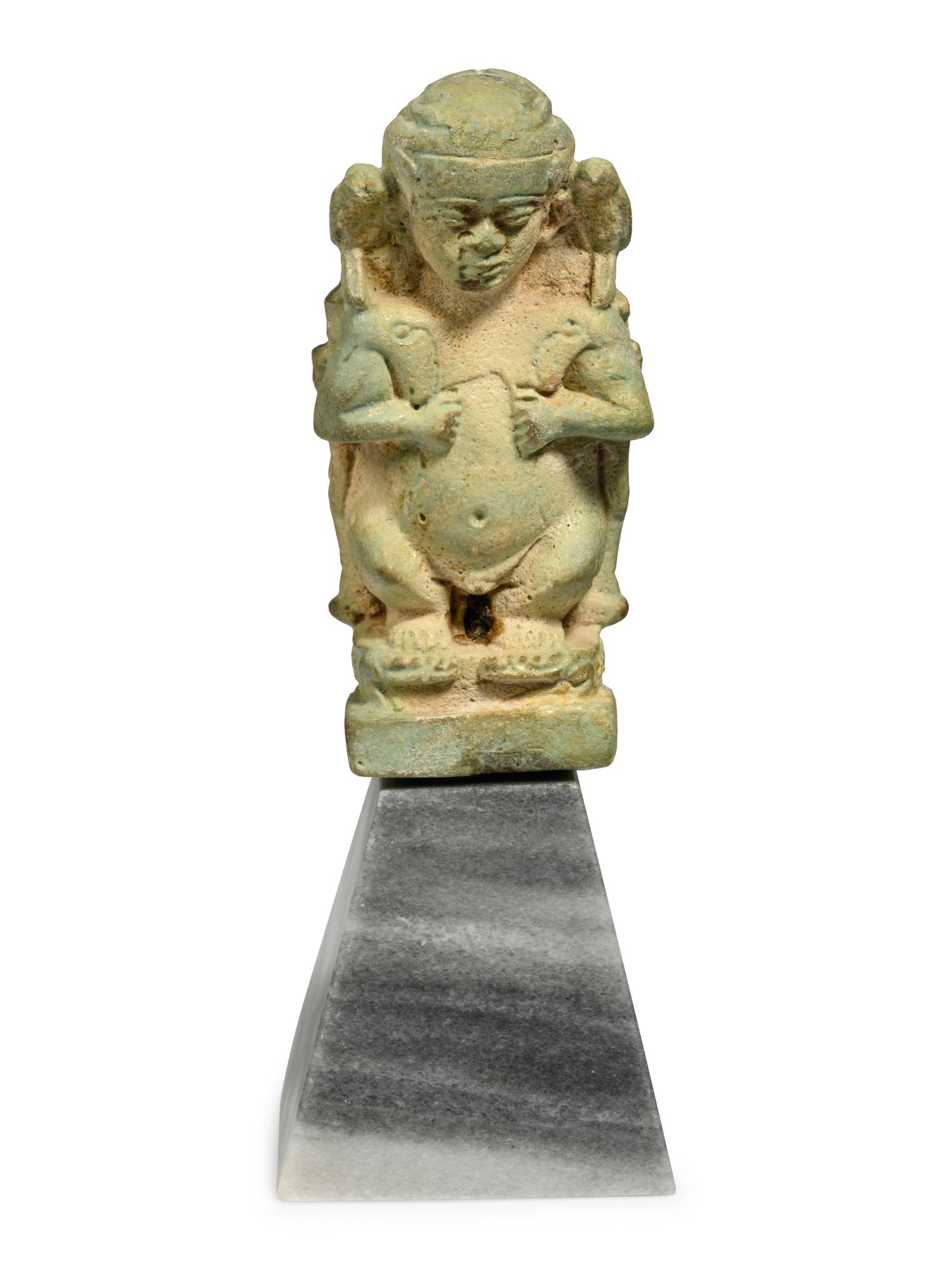 An Egyptian Faience Pataikos