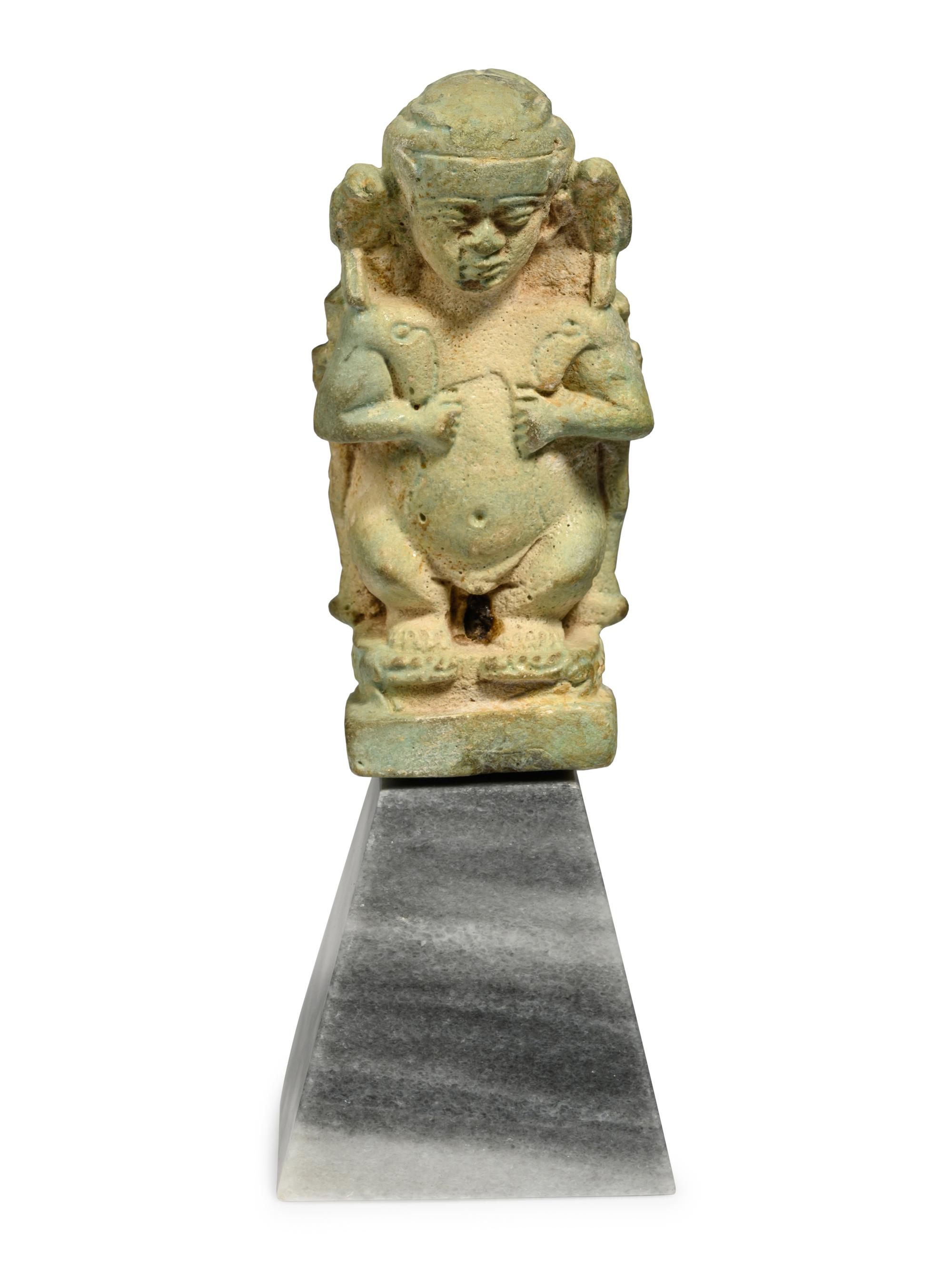 An Egyptian Faience Pataikos