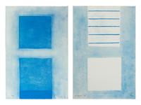Line on the Rectangle and Cobalt Predominates (two prints from A Poem for Alexander ), 1972
