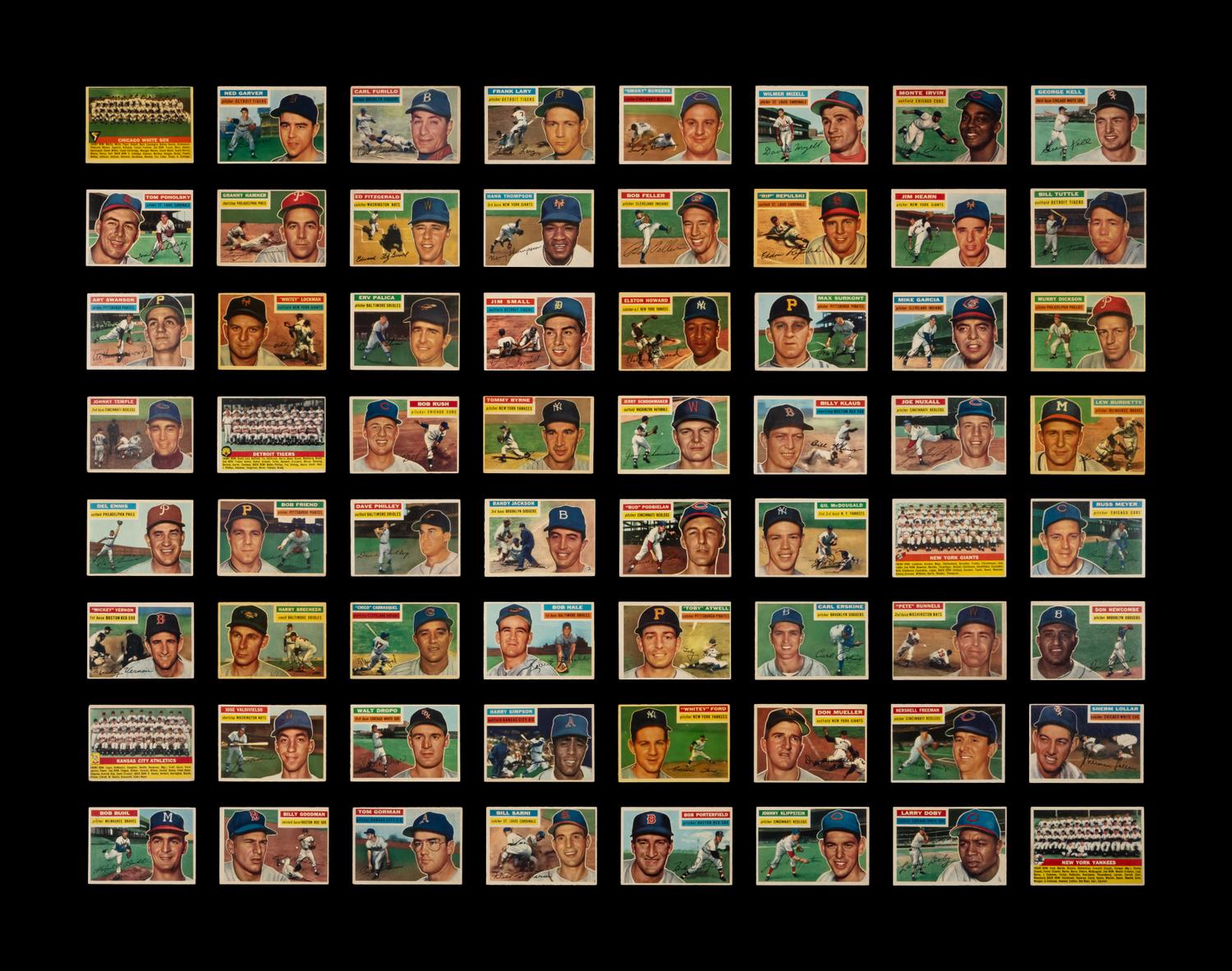 A Near Set of 1956 Topps Baseball Cards (330/340)