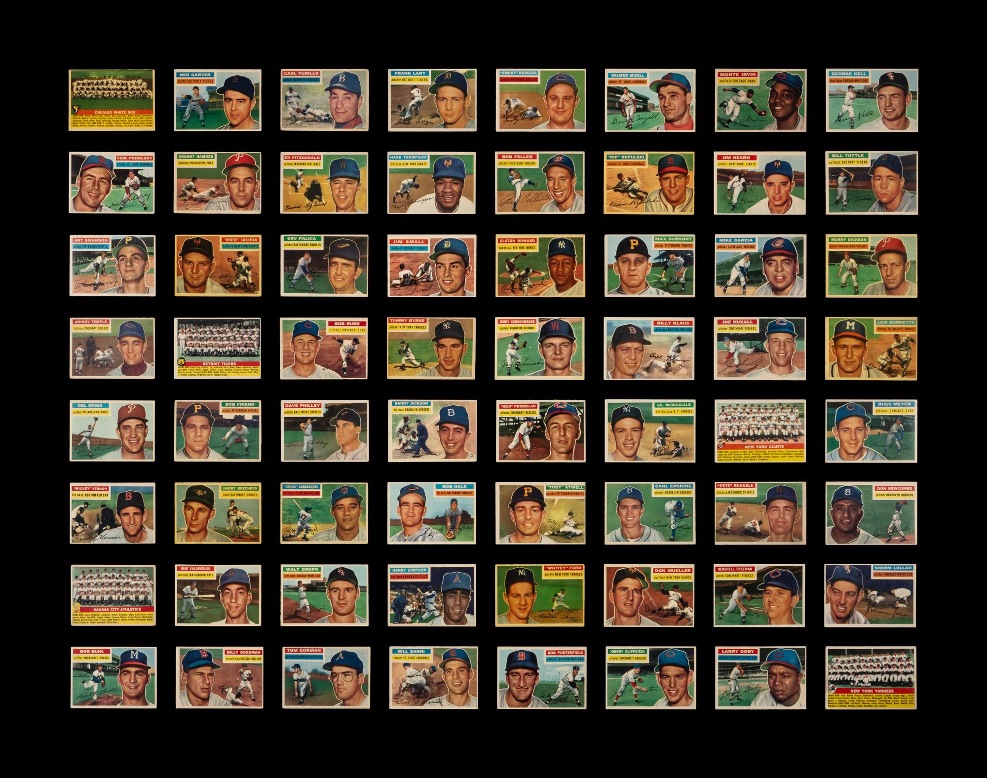 A Near Set of 1956 Topps Baseball Cards (330/340)
