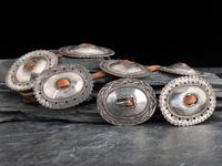 Navajo First Phase Revival Concha Belt, with Earlier Buckle