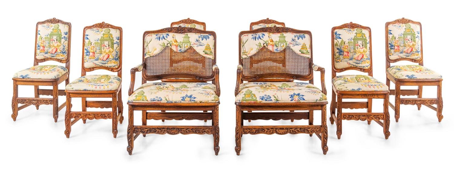A Set of French Provincial Style Dining Chairs 20TH CENTURY…