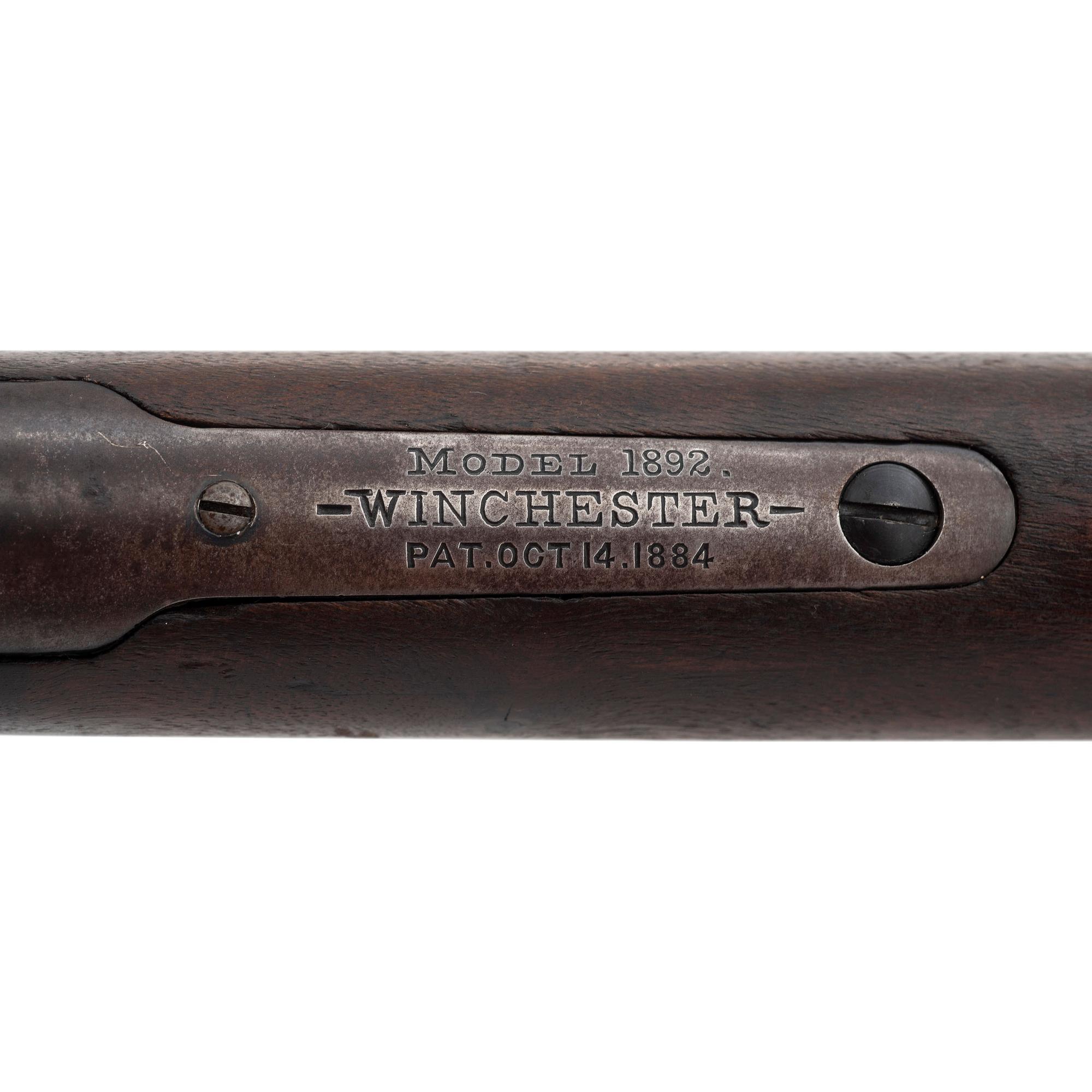 ** Winchester Model 1892 with Button Magazine and Replaced Barrel